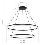 SL1018.403.02 Светильник подвесной ST-Luce черный/прозрачный LED 1*96W 4000K EUCLIDICS — изображение 5