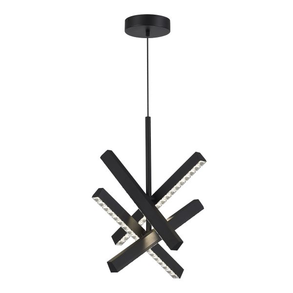 SL1018.413.04 Светильник подвесной ST-Luce черный/прозрачный LED 1*43W 4000K EUCLIDICS — изображение 3