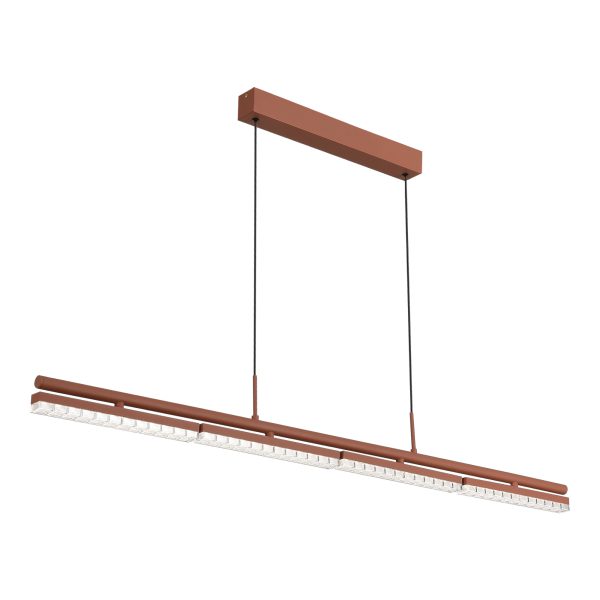 SL1018.603.04 Светильник подвесной ST-Luce терракотовый/прозрачный LED 1*32W 4000K EUCLIDICS — изображение 5