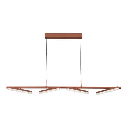 SL1018.603.04 Светильник подвесной ST-Luce терракотовый/прозрачный LED 1*32W 4000K EUCLIDICS