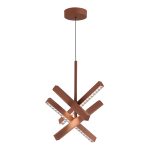 SL1018.613.04 Светильник подвесной ST-Luce терракотовый/прозрачный LED 1*43W 4000K EUCLIDICS — изображение 3