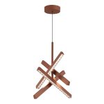 SL1018.613.04 Светильник подвесной ST-Luce терракотовый/прозрачный LED 1*43W 4000K EUCLIDICS