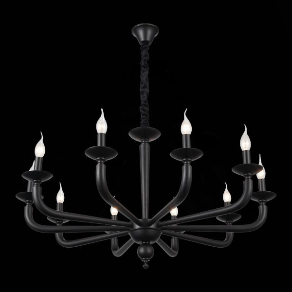 SL1114.403.10 Люстра подвесная ST-Luce Черный E14 10*40W FORTEZA — изображение 4