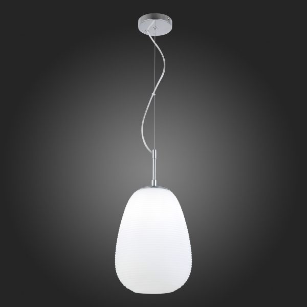 SL1168.113.01 Подвес ST-Luce Хром/Белый E27 1*40W CESARE — изображение 2