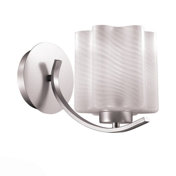 sl117.501.01-bra-st-luce-serebristyjbelyj-s-poloskami-e27-160w-onde-2 SL117.501.01 Бра ST-Luce Серебристый/Белый с полосками E27 1*60W ONDE — изображение 3