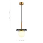 SL1191.343.01 Светильник подвесной ST-Luce Латунь/Латунь, Черный G9 LED 1*5W 4000K NEBULA — изображение 4