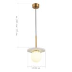 SL1191.353.01 Светильник подвесной ST-Luce Латунь/Латунь, Белый G9 LED 1*5W 4000K NEBULA — изображение 4