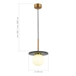 SL1191.363.01 Светильник подвесной ST-Luce Латунь/Латунь, Зеленый G9 LED 1*5W 4000K NEBULA — изображение 4