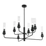 SL1244.403.08 Светильник подвесной ST-Luce черный/прозрачный E14 8*40W MEDEA — изображение 3