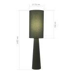 SL1354.705.01 Светильник напольный ST-Luce Хаки/Хаки, Черный E27 1*40W JACKIE — изображение 5