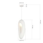 SL1522.533.01 Светильник подвесной ST-Luce белый/белый E27 1*60W WABI SABI — изображение 4