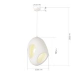 SL1522.543.01 Светильник подвесной ST-Luce белый/белый E27 1*60W WABI SABI — изображение 5