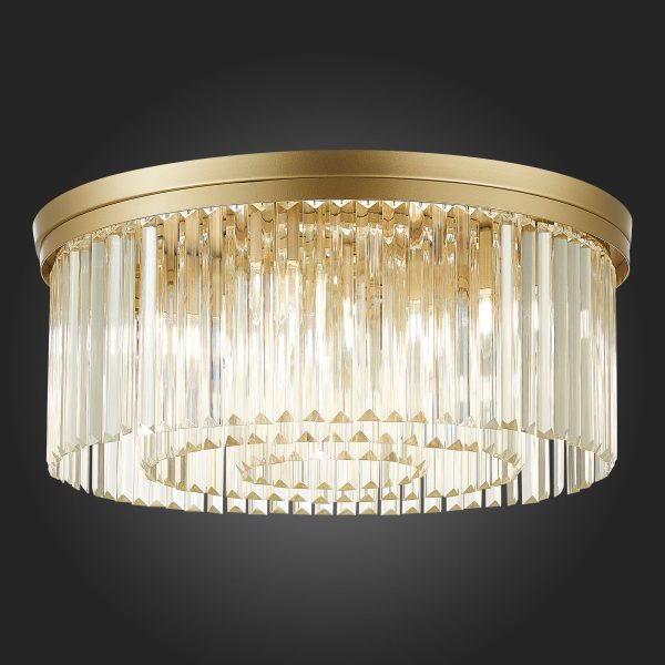 SL1624.202.09 Люстра потолочная ST-Luce шампань/прозрачный E14 9*40W ERCOLANO — изображение 2