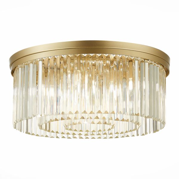 SL1624.202.09 Люстра потолочная ST-Luce шампань/прозрачный E14 9*40W ERCOLANO — изображение 3