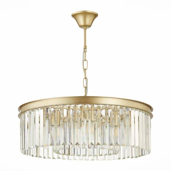 SL1624.203.08 Люстра подвесная ST-Luce шампань/прозрачный E14 6*40W ERCOLANO — изображение 4