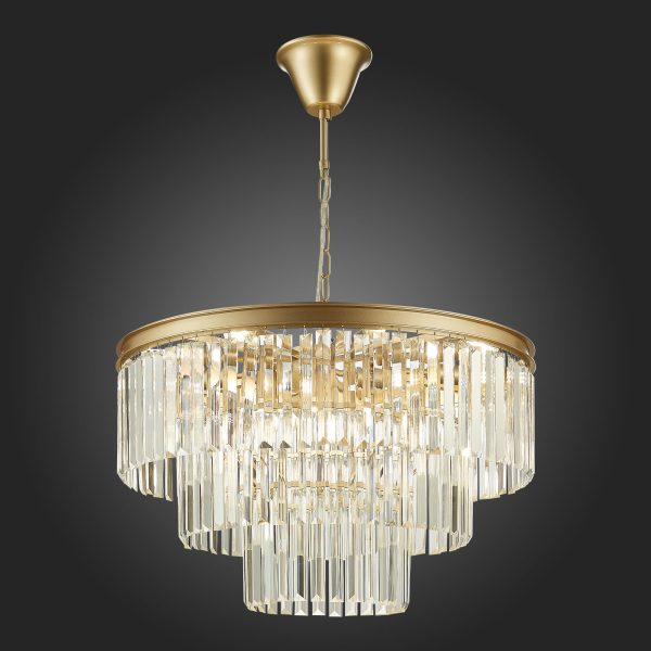 SL1624.203.12 Люстра подвесная ST-Luce шампань/прозрачный E14 12*40W ERCOLANO — изображение 2