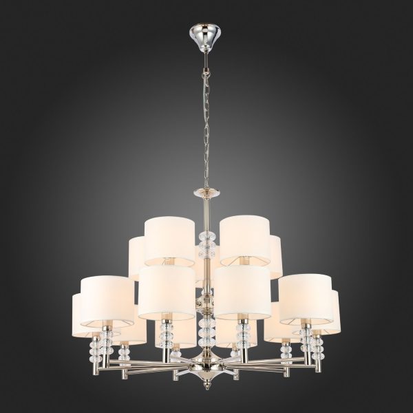 SL1751.103.15 Люстра подвесная ST-Luce Никель/Белый E14 15*40W ENITA — изображение 2