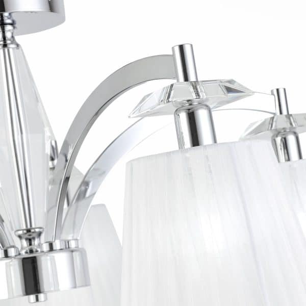 SL1756.102.05 Светильник потолочный ST-Luce Хром/Светло-серый E14 5*40W BELLO — изображение 4