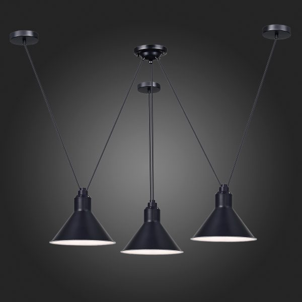 SL1804.403.03 Светильник подвесной ST-Luce Черный/Черный E14 3*60W SVEVO — изображение 2