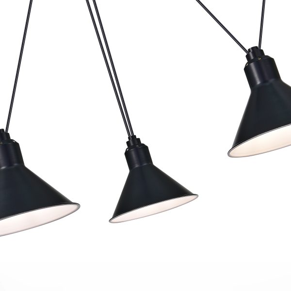 SL1804.403.03 Светильник подвесной ST-Luce Черный/Черный E14 3*60W SVEVO — изображение 5