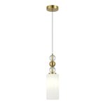 SL2003.303.01 Светильник подвесной ST-Luce латунь/белый E27 1*40W AURORA