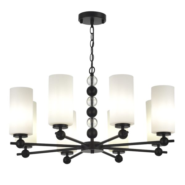 SL2003.403.08 Светильник подвесной ST-Luce черный/белый E27 8*40W AURORA SL2003.403.08 Светильник подвесной ST-Luce черный/белый E27 8*40W AURORA