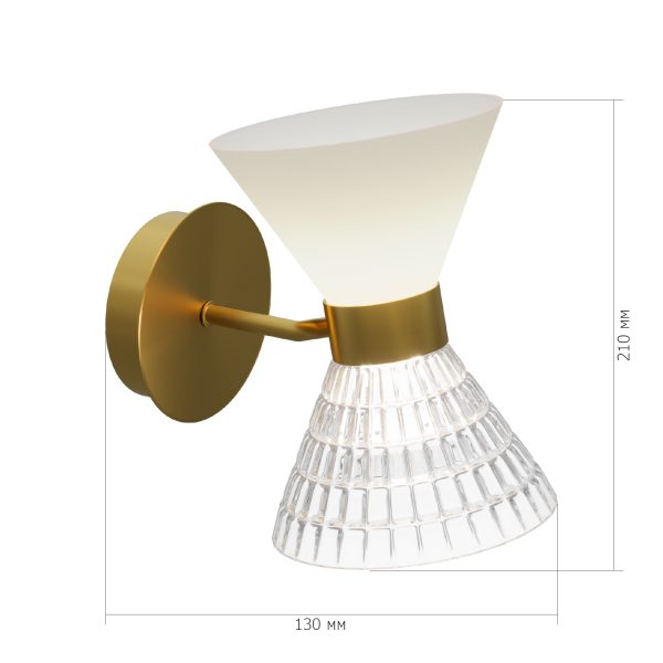 латунь G9 LED 2*5W SPIRIT