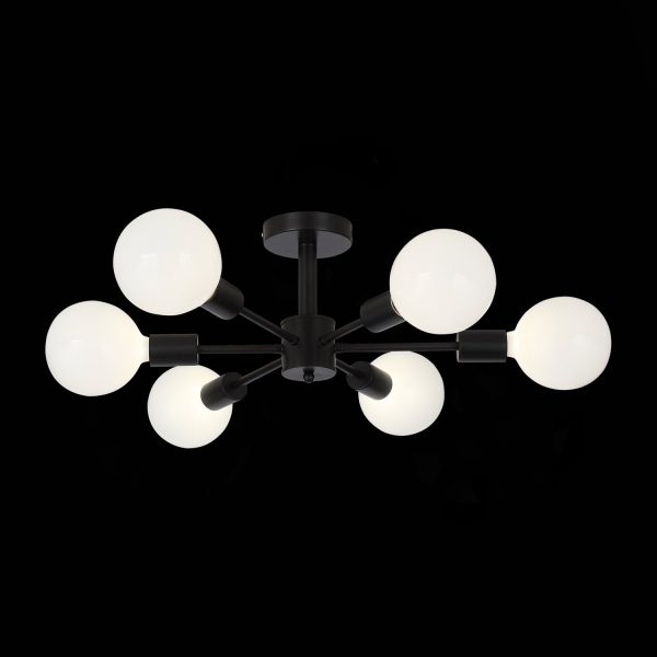 SL419.402.06 Светильник потолочный Черный E27 6*60W ANO — изображение 4