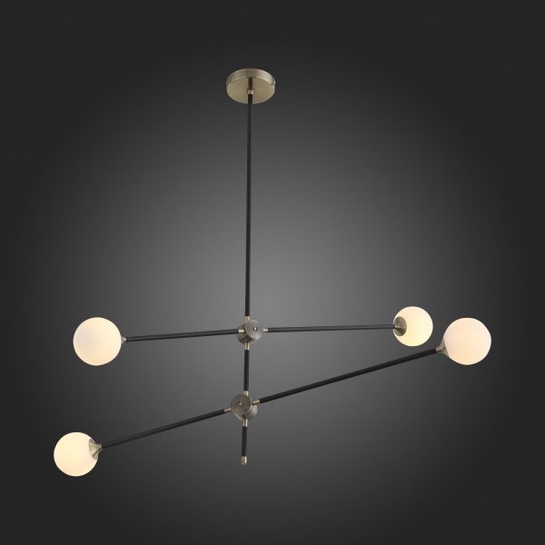 SL429.403.04 Светильник подвесной ST-Luce Черный, Золотистый/Белый G9 4*5W BASTONCINO — изображение 5