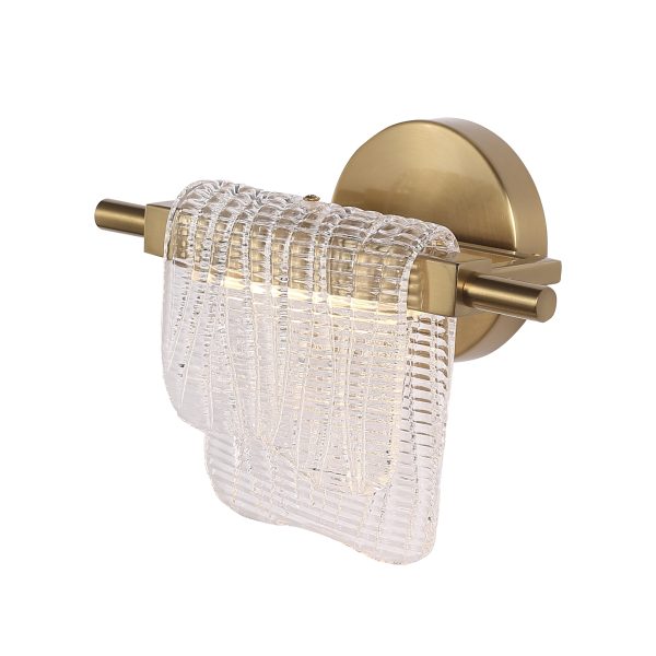 SL6021.201.06 Светильник настенный ST-Luce золотистый/прозрачный LED 1*6W 3000K VOILE — изображение 2