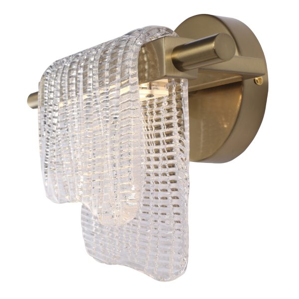 SL6021.201.06 Светильник настенный ST-Luce золотистый/прозрачный LED 1*6W 3000K VOILE — изображение 3