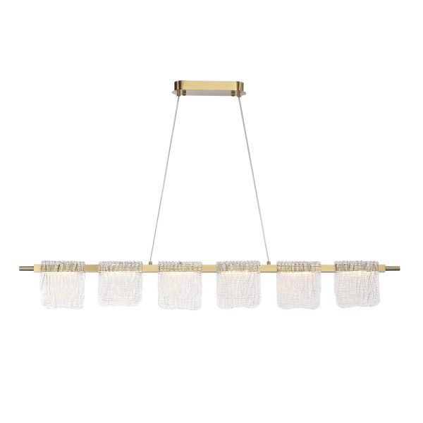 SL6021.203.36 Светильник подвесной ST-Luce золотистый/прозрачный LED 1*36W 3000K VOILE — изображение 4