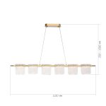 SL6021.203.36 Светильник подвесной ST-Luce золотистый/прозрачный LED 1*36W 3000K VOILE — изображение 5