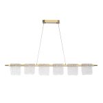 SL6021.203.36 Светильник подвесной ST-Luce золотистый/прозрачный LED 1*36W 3000K VOILE