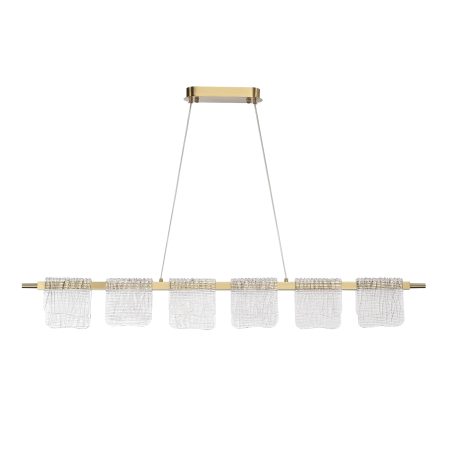 SL6021.203.36 Светильник подвесной ST-Luce золотистый/прозрачный LED 1*36W 3000K VOILE