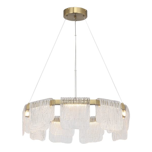 SL6021.203.54 Светильник подвесной ST-Luce золотистый/прозрачный LED 1*54W 3000K VOILE — изображение 2