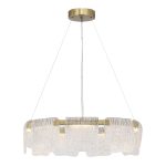 SL6021.203.54 Светильник подвесной ST-Luce золотистый/прозрачный LED 1*54W 3000K VOILE — изображение 5