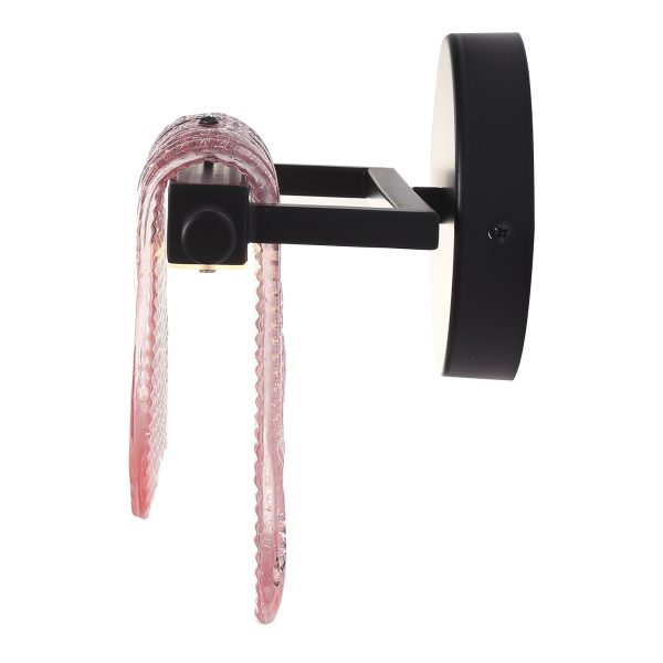 SL6021.401.06 Светильник настенный ST-Luce черный/розовый LED 1*6W 3000K VOILE — изображение 3