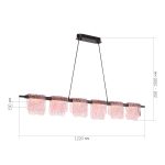 SL6021.403.36 Светильник подвесной ST-Luce черный/розовый LED 1*36W 3000K VOILE — изображение 5