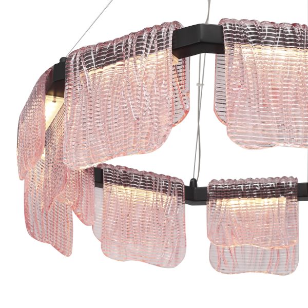 SL6021.403.54 Светильник подвесной ST-Luce черный/розовый LED 1*54W 3000K VOILE — изображение 3