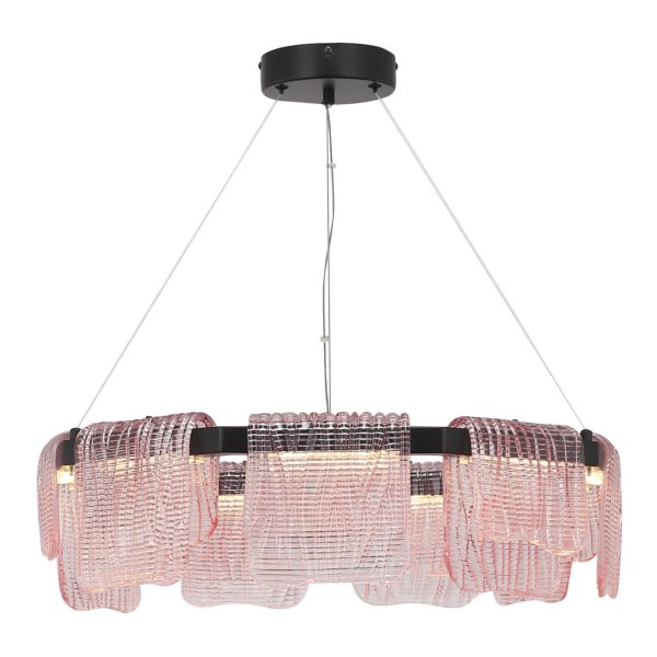 SL6021.403.54 Светильник подвесной ST-Luce черный/розовый LED 1*54W 3000K VOILE — изображение 4