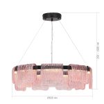 SL6021.403.54 Светильник подвесной ST-Luce черный/розовый LED 1*54W 3000K VOILE — изображение 5
