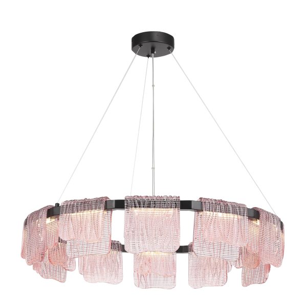 SL6021.403.66 Светильник подвесной ST-Luce черный/розовый LED 1*66W 3000K VOILE — изображение 2