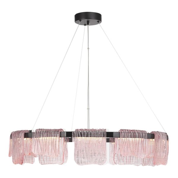 SL6021.403.66 Светильник подвесной ST-Luce черный/розовый LED 1*66W 3000K VOILE — изображение 4