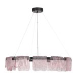 SL6021.403.66 Светильник подвесной ST-Luce черный/розовый LED 1*66W 3000K VOILE