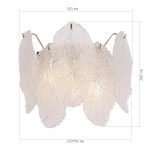 SL6135.201.02 Светильник настенный ST-Luce золотистый/прозрачный, янтарный G9LED 2*5W LIGHTSOME — изображение 5