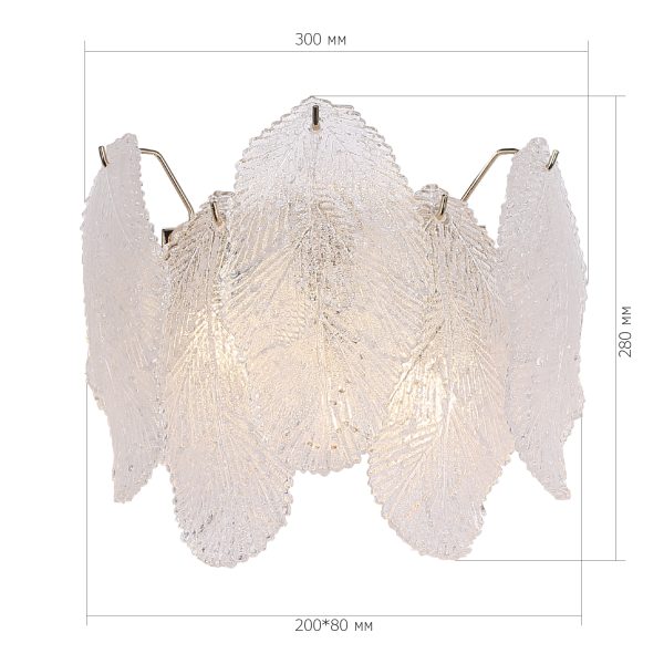 SL6135.201.02 Светильник настенный ST-Luce золотистый/прозрачный, янтарный G9LED 2*5W LIGHTSOME — изображение 5