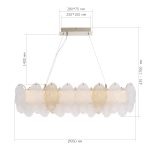 SL6135.233.01 Светильник подвесной ST-Luce золото/прозрачный, янтарный LED 1*24W 3000K LIGHTSOME — изображение 5