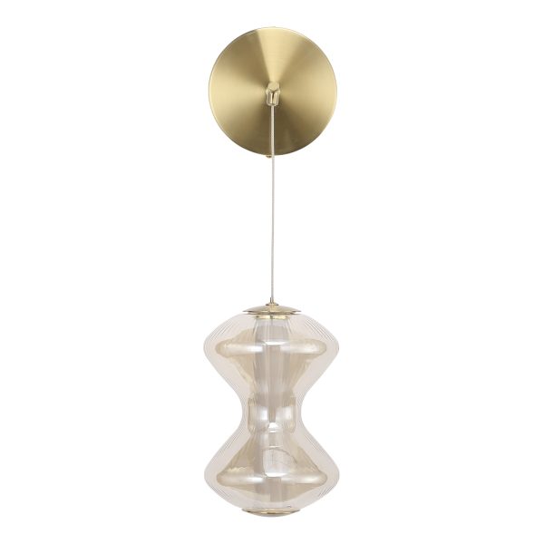 SL6136.201.01 Светильник настенный ST-Luce золото/коньячный LED 1*6W 3000K SPINE — изображение 2