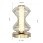 SL6136.204.01 Прикроватная лампа ST-Luce золото/коньячный LED 1*6W 3000K SPINE — изображение 5